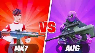 MK7 VS AUG (which AR is the BEST?} #fortnite #fortnitechallenges #fortnitechallenge #challenge