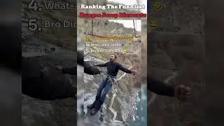 Рейтинг самых смешных моментов прыжков с тарзанки...