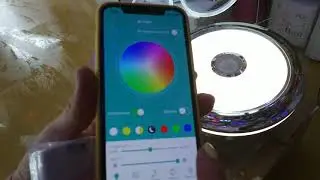 ХИТ! Как светит led люстра с Вентилятором RGB Bluetooth управление с iPhone!