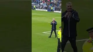 Oldham Athletic fans showing their appericiation to John Sheridan hopefully can rebuild. #oafc