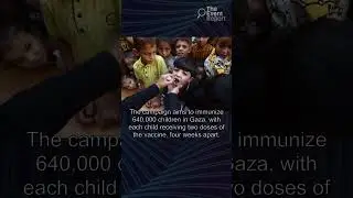 140,000 Gaza Children Receive Polio Vaccinations Amid Ongoing Conflict #gaza #palestine #vaccine