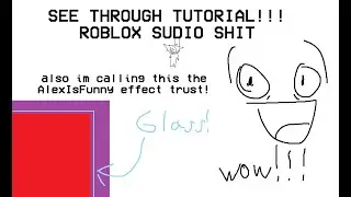 SEE THROUGH EFFECT TUTORIAL | ROBLOX STUDIO