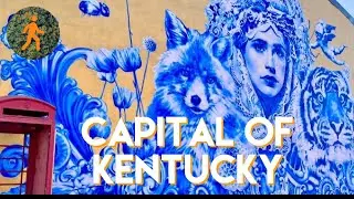 Walking in Frankfort, Kentucky - Sunny Day - Downtown, Flooding and Capitol