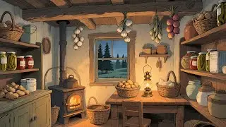 A 1940s Kitchen at Night — Another Room Where the Light Was Low and the Smell of Bread Lingered