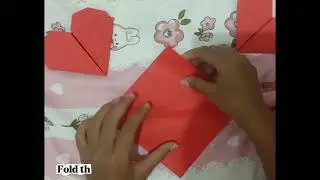 Procedure Text. Make a heart shape from origami paper❤️