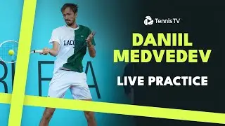 LIVE STREAM: Daniil Medvedev Practices Ahead Of His First Match Of Madrid 2024