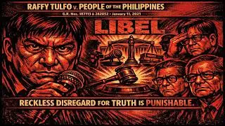 Actual Malice: The Line Journalists Don&rsquo;t Cross | Tulfo v. People of the Philippines (GR 187113)