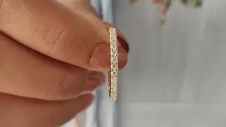 Half Eternity Moissanite Band, 0.34 TCW Round Cut Moissanite Engagement Band from Carat Diamond