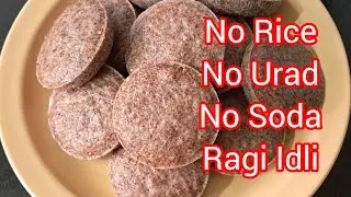 Soft Ragi Coconut Idli Recipe | No Rice No Urad Dal No Soda | Healthy Millet | Healthy  Ragi Idli 