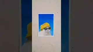 Day 8! It was really fun painting this!!😼😎 #art #painting #shorts #viral #satisfying