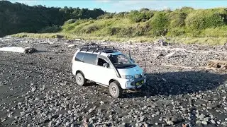 Van at the beach West Coast!