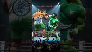 Pakistani Hulk vs Indian Hulk &ndash; Boxing Ring Fight | Epic Battle Story#viral #ai #shortfeed