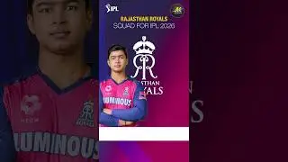 RR Squad for IPL 2026 🔥 Full Team Reveal | AK Crick-Info | #shorts