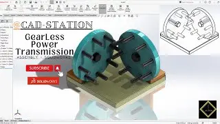 solidworks assembly tutorial || Gearless power transmission