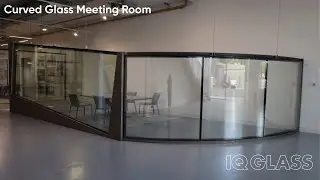 Curved Glass Meeting Room at Skyhouse Showroom | IQ Glass