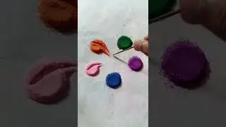 simple Rangoli, satisfying rangoli, Easy rangsatisfying #asmroli​, Tricks and tips,ASMR#rangol