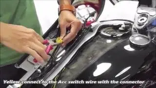 Tsukayu Fairing wire harness installation for RoadKing / Softail