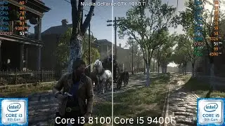 Core i3 8100 vs Core i5 9400F - Red Dead Redemption 2