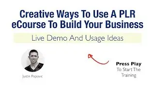 Creative Ways To Use A PLR eCourse To Build Your Business (demo and examples)