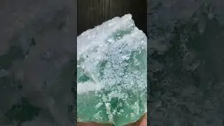 Green Fluorite Crystals with Calcite from the Yaogangxian Mine - DallasStoneworks.com #fluorite