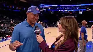 NY Knicks Pre-game Interview with John Starks