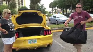 Mustang Convertible boot space