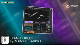 Transcoder - MaxforLive MIDI Tool for Ableton Live 12 by Manifest Audio