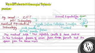 Why is ZIFT a boon to childless couples? Explain the procedure.
