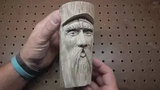 Old man wood spirit  power carving