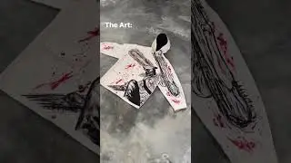 process of custom hand painted clothes #art #drawing #fashion #fashiontrends #jeans #artandcraft