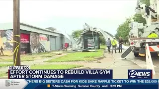 Wichita gym moves classes outdoors after storm damage