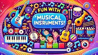 Musical Instruments Sounds For Kids| Learn About Music And Instrument Names| Beginner Kids Music🪗🎻🎺🎸