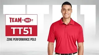 Team 365 TT51 Performance Polo Shirts | Breathable, UV 40+, Tear-Away Label for Team Uniforms