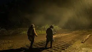 🌧️ Midnight Forest Walk with Uncle and Arthur | RDR2 ASMR | Red Dead Redemption 2
