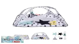 VEVOR Baby Play Gym Mat Tummy Time Mat with 6 Sensory Toys
