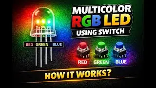 Multicolor RGB LED Using Switch | Simple Electronics Tutorial