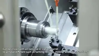 Gang Type CNC lathe machine with an ER25 Side or End milling head