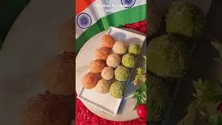 #shorts Tricolour Coconut Laddu | Republic Day Special | #ytshorts #tricolor