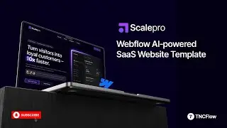 Launch Your AI-based SaaS & Technology Website with Scalepro Webflow Template