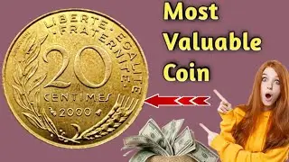 Rare 2000 France 20 Centimes Coin  Liberte Egalite Fraternite