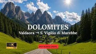🇮🇹 Dolomites Scenic Drive | Valdaora &rarr; S. Vigilio di Marebbe | Italy&rsquo;s Mountain Beauty 4K 🏔️