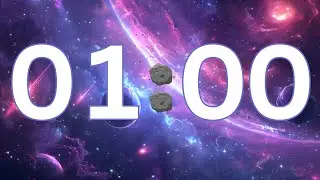1-Minute Galaxy Timer | Classroom & Presentation Countdown with Alarm