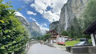 🇨🇭Most Beautiful Swiss Village⛰️Lauterbrunnen Valley🤯True Wonder #switzerland #lauterbrunnen