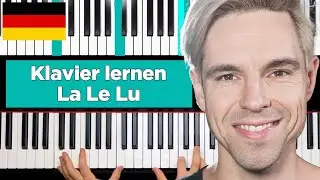 LaLeLu (nur der Mann im Mond schaut zu) | Gute Nacht Lied auf dem Klavier lernen