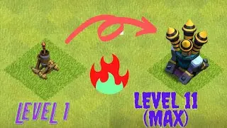 Upgrading Air Defense from Level 1 to Level 11(MAX) | Maxing Air Defense | COC | Imperial Clashing