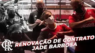 Jade Barbosa renova contrato com o Flamengo
