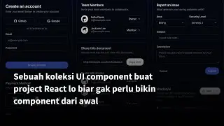 sebuah koleksi UI component buat project React lo!