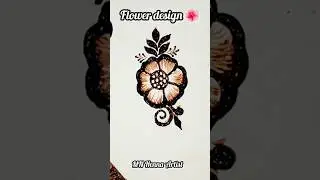 flower easy tutorial 😄#art #henna #hennadesign #arabic #mehndi #hennaart