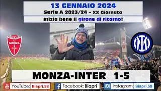 13.1.2024 MONZA-INTER 1-5   **INIZIA BENE IL GIRONE DI RITORNO**   (video Biapri)