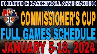 🔴 PBA FULL GAMES SCHEDULE | JANUARY 5-18, 2025 | PBA COMMISIONER'S CUP 2025